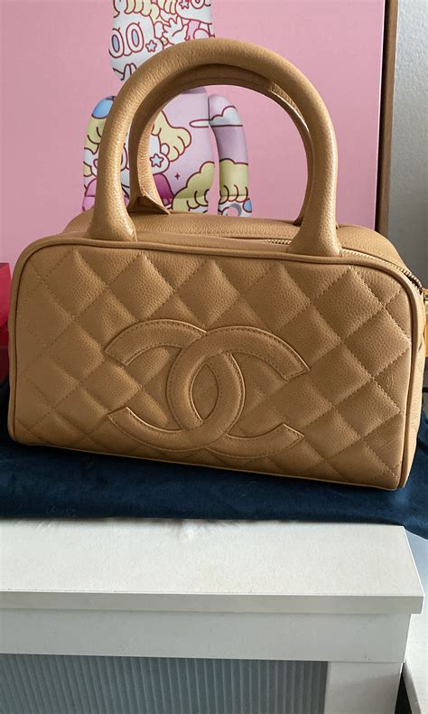 chanel vintage bowler bag